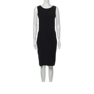 GUCCI Scoop Neck Knee-Length Dress Size: M